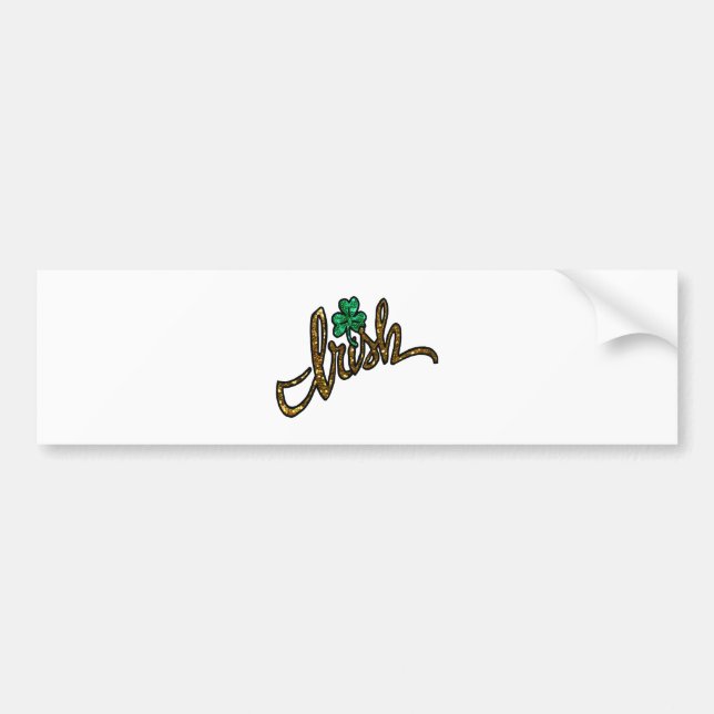 Adesivo Para Carro shamrock do trevo irlandês (Frente)