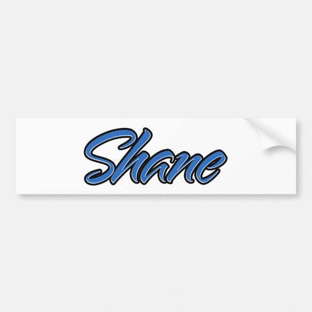 Adesivo Para Carro Shane Name blue Aufkleber Sticker Autoaufkleber (Frente)
