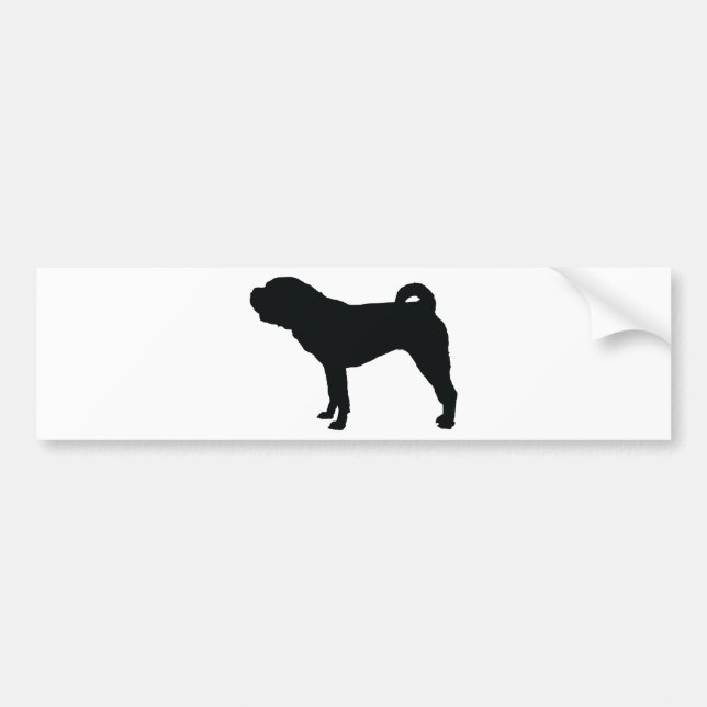 Adesivo Para Carro Shar Pei (Frente)