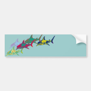 Adesivo Para Carro Sharks