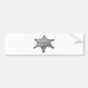 Adesivo Para Carro SheriffBadgeLetters110510