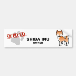 Adesivo Para Carro Shiba Inu Red