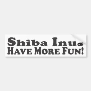 Adesivo Para Carro Shiba Inus tem mais divertimento! - Autocolante no