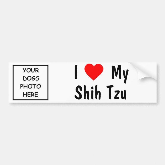 Adesivo Para Carro Shih Tzu (Frente)
