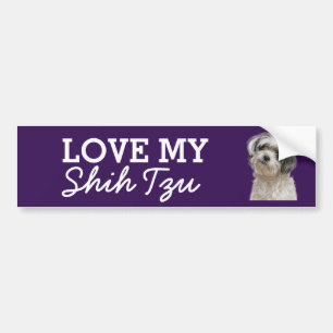 Adesivo Para Carro Shih Tzu bumper sticker