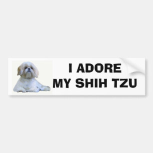 Adesivo Para Carro Shih Tzu eu Adore o autocolante no vidro traseiro