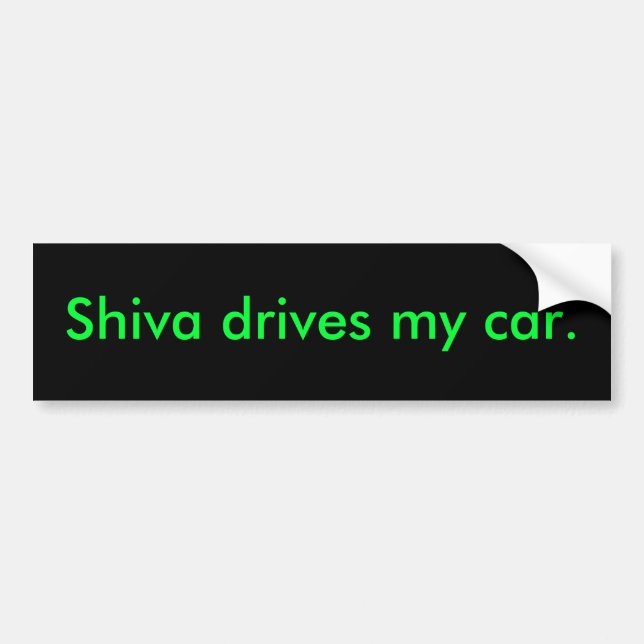 Adesivo Para Carro Shiva conduz meu carro (Frente)
