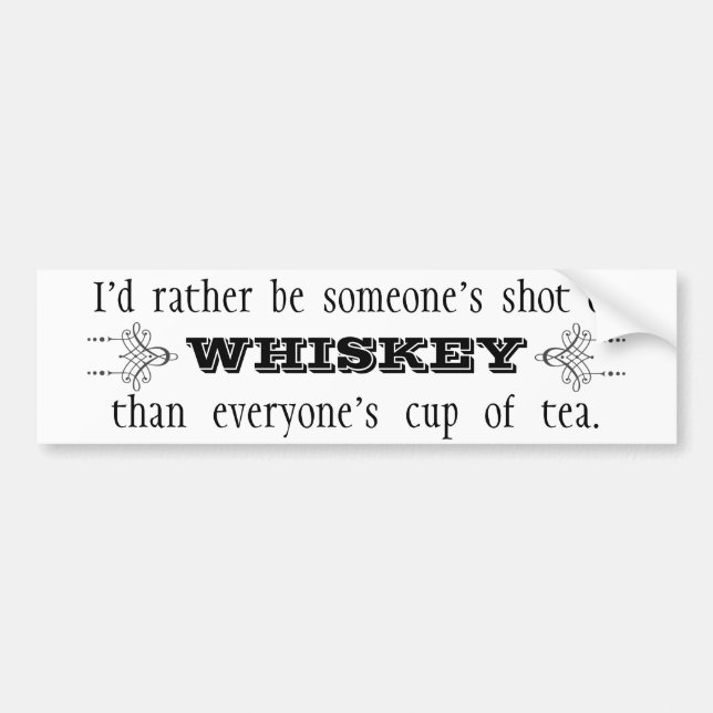 Adesivo Para Carro Shot of Whiskey (Frente)