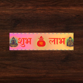 Adesivo Para Carro Shubh Labh Hindu Símbolo da Paz e Prosperidade