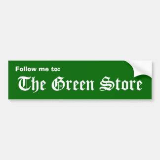 Adesivo Para Carro Siga-me a: , a loja verde