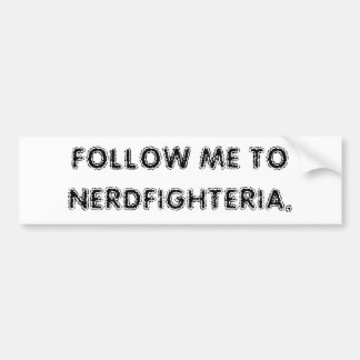 Adesivo Para Carro Siga-me a Nerdfighteria.