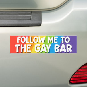 Adesivo Para Carro Siga-Me Ao Orgulho LGBT Do Bar
