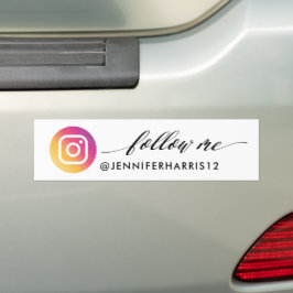 Adesivo Para Carro Siga-me moderno Instagram Social Media