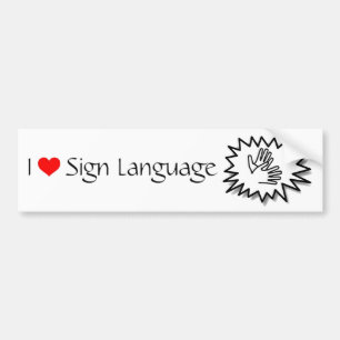 Adesivo Para Carro Sign Language