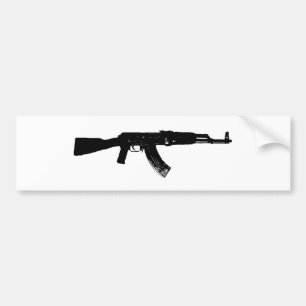Adesivo Para Carro Silhueta de AK-47