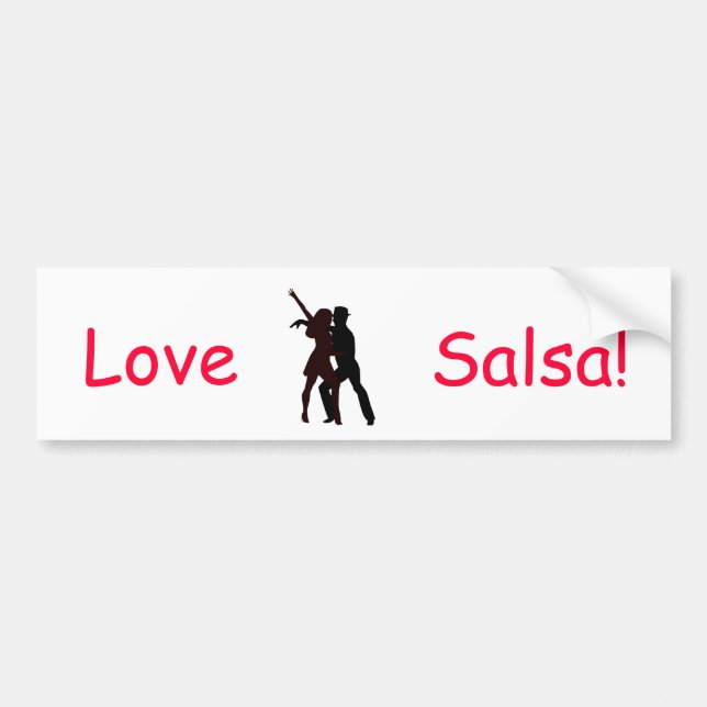 Adesivo Para Carro Silhueta de dançarinos da salsa (Frente)