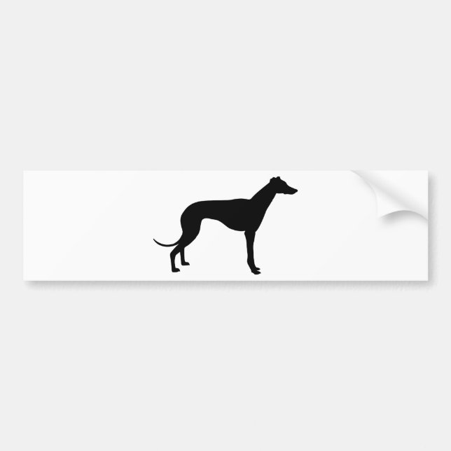 Adesivo Para Carro Silhueta de Greyhound (Frente)