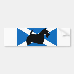 Adesivo Para Carro silhueta escocesa Scotland flag.png do terrier