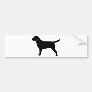 Adesivo Para Carro Silhueta preta clássica de labrador retriever