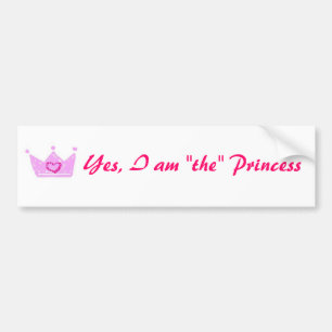 Adesivo Para Carro Sim, eu sou "" a etiqueta da princesa Longo