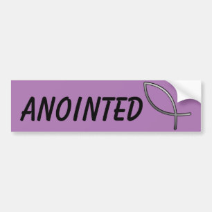 Adesivo Para Carro Símbolo ANOINTED de Jesus das citações