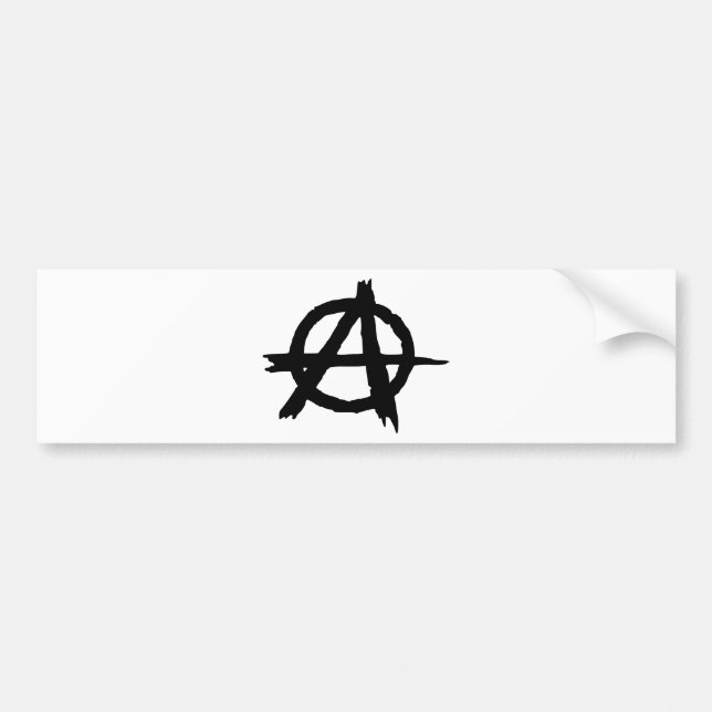Adesivo Para Carro Símbolo da anarquia (Frente)