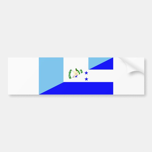 Adesivo Para Carro símbolo da bandeira de guatemala honduras meio (Frente)