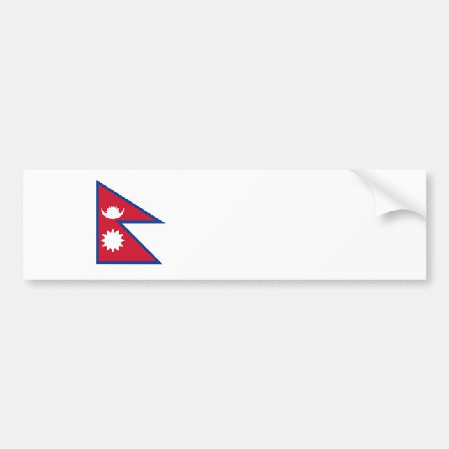 Adesivo Para Carro símbolo da nação da bandeira de país de nepal (Frente)