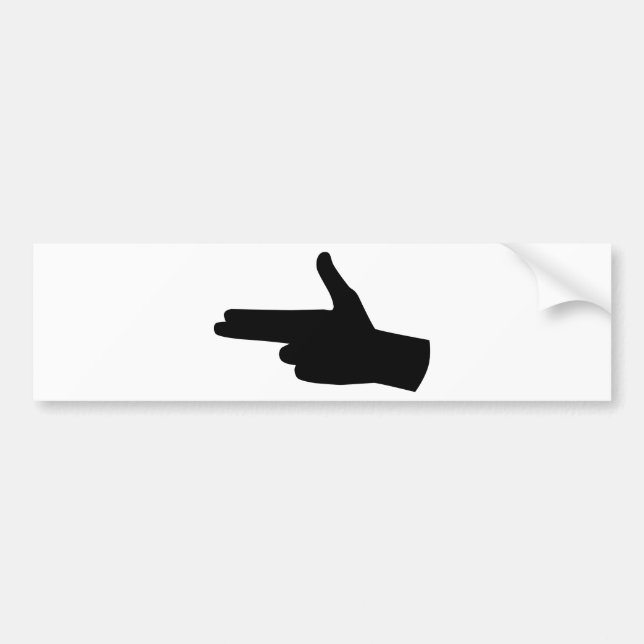 Adesivo Para Carro Símbolo de arma manual (Frente)