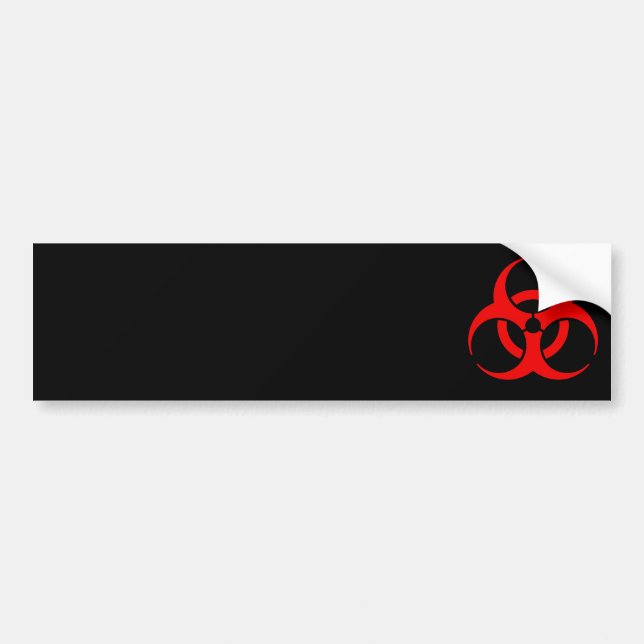 Adesivo Para Carro Símbolo de Biohazard (Frente)