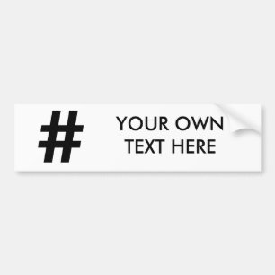 ADESIVO PARA CARRO SÍMBOLO DE HASHTAG - .PNG