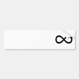 Adesivo Para Carro Símbolo de Infinito Preto