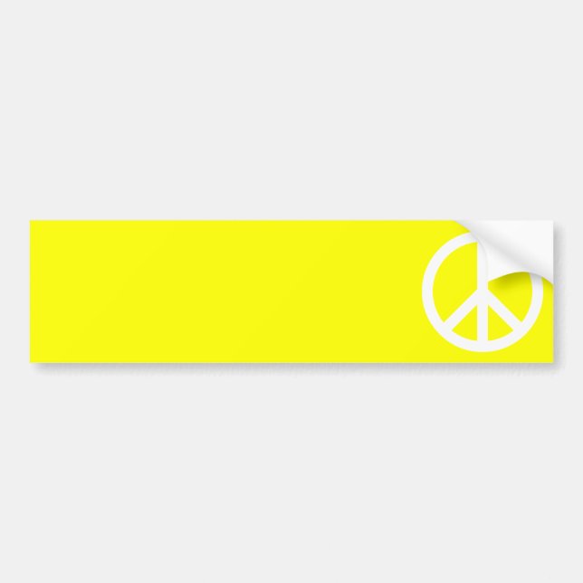 Adesivo Para Carro Símbolo de Paz Branco (Frente)