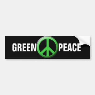 Adesivo Para Carro Símbolo de Paz Verde