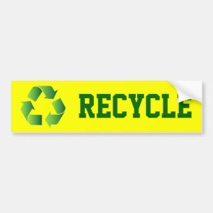 Adesivo Para Carro Símbolo de Reciclar Verde