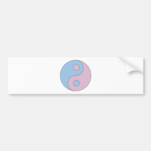 Adesivo Para Carro Símbolo de Yin Yang do Transgender