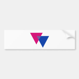 Adesivo Para Carro Símbolo do Bisexuality