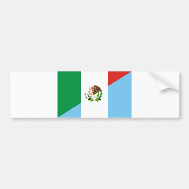 Adesivo Para Carro símbolo do país da bandeira de México guatemala (Frente)