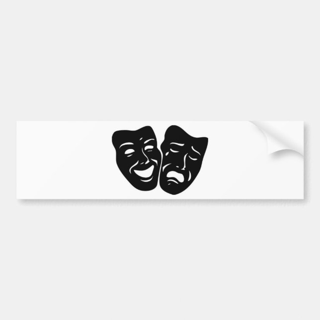 Adesivo Para Carro Símbolo do teatro (Frente)