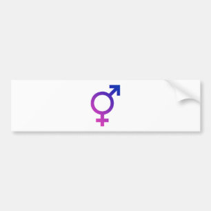 Adesivo Para Carro Símbolo hermafrodita do orgulho do género do