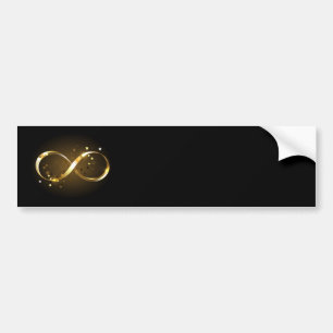 Adesivo Para Carro Símbolo Infinity do ouro