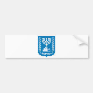 Adesivo Para Carro Símbolo oficial da heráldica da brasão de Israe