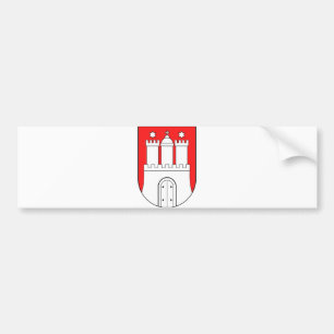Adesivo Para Carro Símbolo oficial de Hamburgo Alemanha da brasão