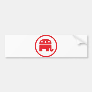 Adesivo Para Carro Símbolo Político do Partido Republicano (Elefante)