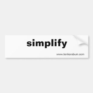 Adesivo Para Carro simplifique, www.tenkarabum.com