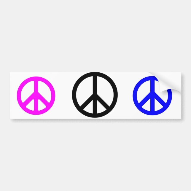 Adesivo Para Carro sinais 3peace (Frente)