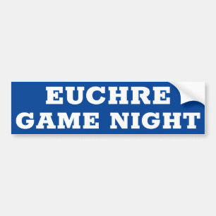 Adesivo Para Carro Sinal/adesivo EUCHRE GAME NIGHT permitido