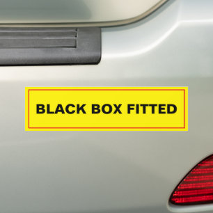 Adesivo Para Carro Sinal amarelo, caixa preta encaixada