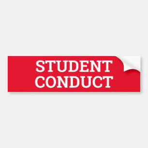 Adesivo Para Carro Sinal da CONDUTA do ESTUDANTE/sticker/MAGNET