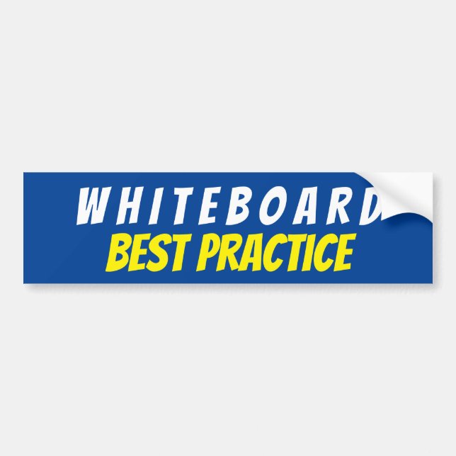 ADESIVO PARA CARRO SINAL DA MELHOR PRÁTICA DE WHITEBOARD (Frente)